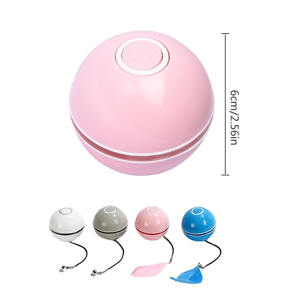 Automatic Rolling Cat Toy Ball with LED (USB Rechargeable)
